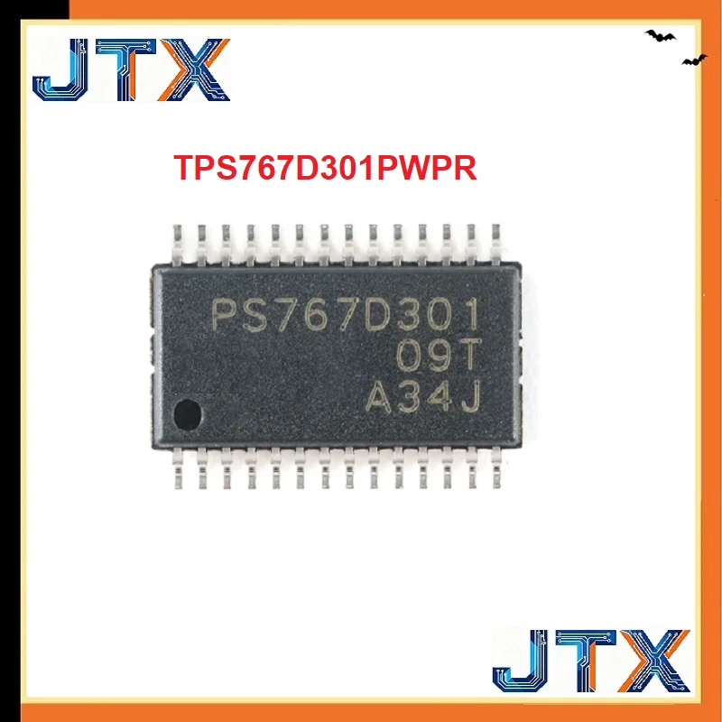 5-10PCS/LOT TPS767D301 TPS767D301PWPR PS767D301 HTSSOP-28 Voltage regulator chip
