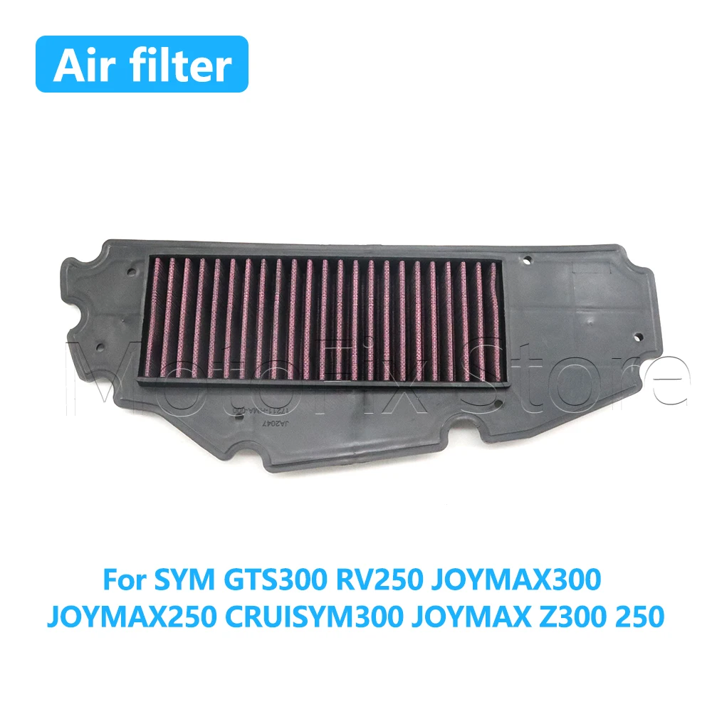 

For SYM GTS300 RV250 JOYMAX300 JOYMAX250 CRUISYM300 JOYMAX Z300 300 250 Motorcycle High Flow Air Intake Filter Element