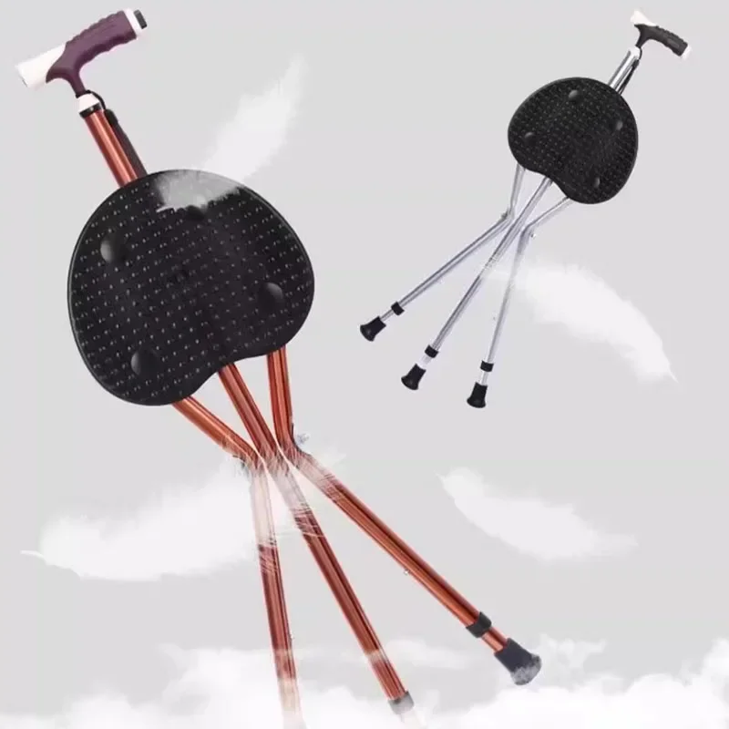 

Old People Portable Stool Ultralight Tourist Walking Stick Stool Aluminium Alloy Senior Furniture Krukken LLSC