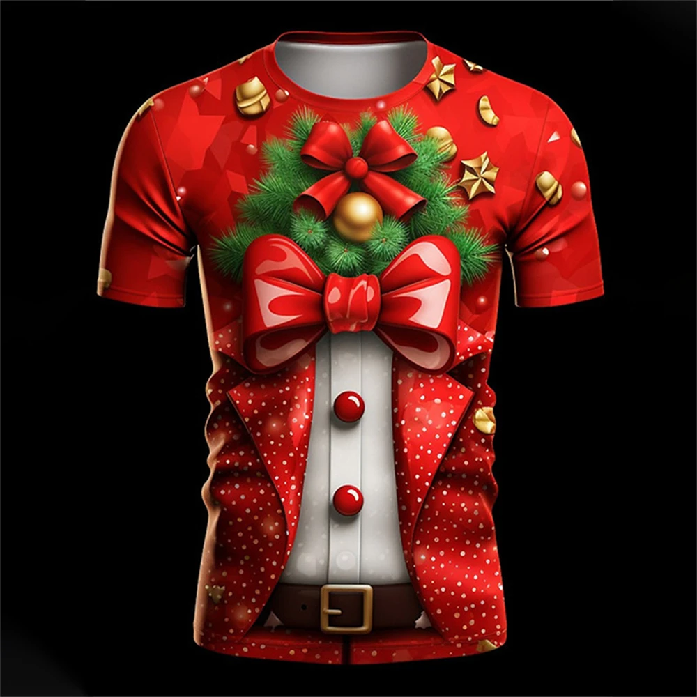 3DメリークリスマスプリントTシャツ サンタクロース クリス - 3D Printing Xmas のレビューと価格