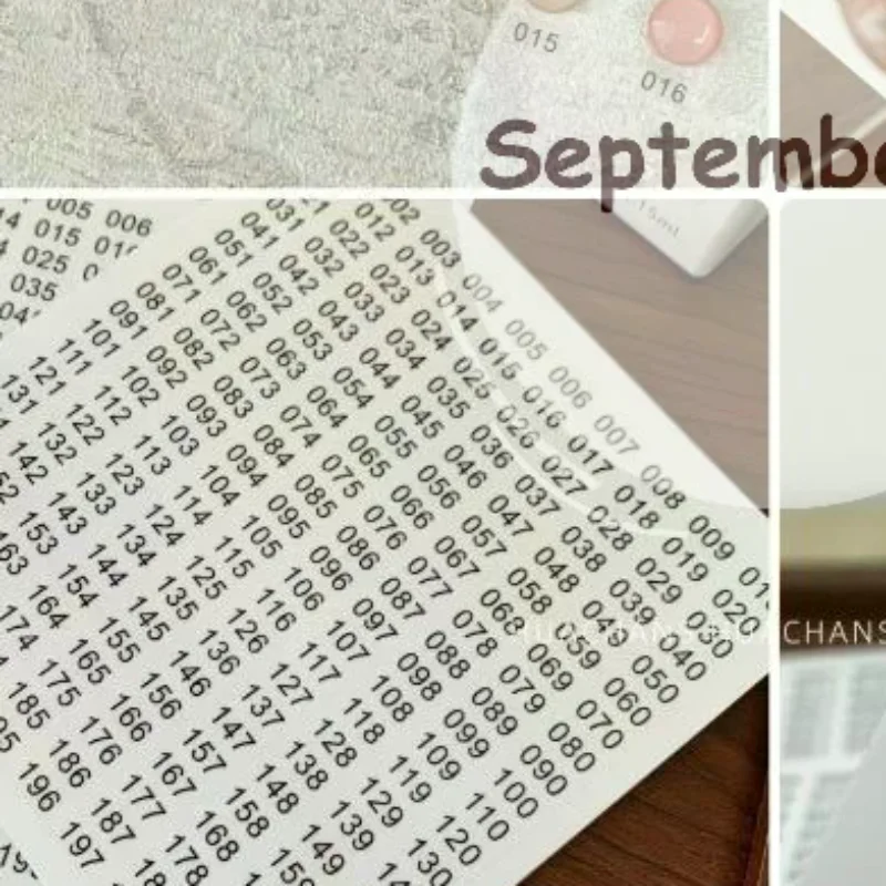 Transparent Waterproof Number Label Stickers Easy Peel for Nail Polish Gel Varnish Color Coding DIY Nail Art Supplies