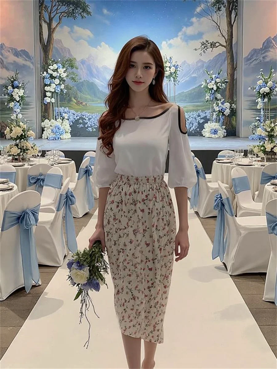 

Tiered Skirts Women Sweet Fairy Style High Waist Fashion A-line Solid Color Korean Chic Streetwear Summer Beach Party Princess