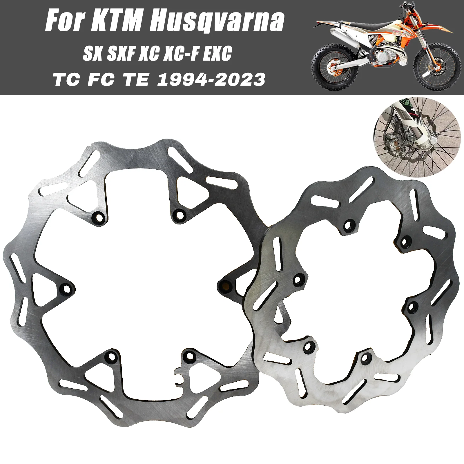 High Performance Front Rear Brake Disc Rotor Set For KTM EXC EXCF SX SXF XC XCF XCW 125-500 1994-2023 Motorcycle Repair Parts