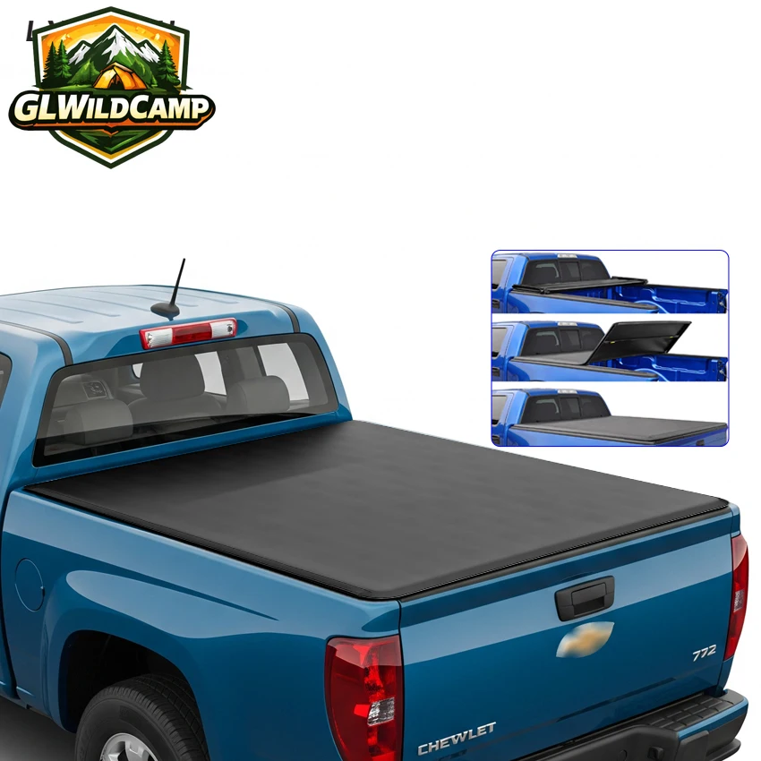 Soft Tri-Fold Tonneau Cover for 2004-2012 Chevy Colorado/GMC Canyon 6'1