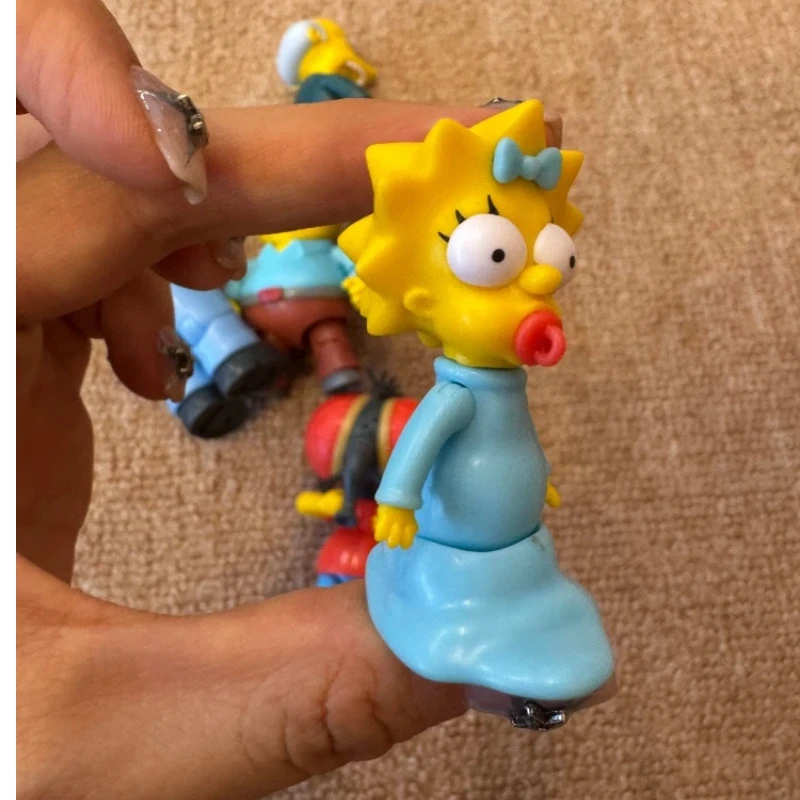 In Stock Simpsons Series Action Figure Doll Homer, Bart, Maggie Desktop Decoration Statues Cartoon Collectible Figurine Mode view 6
