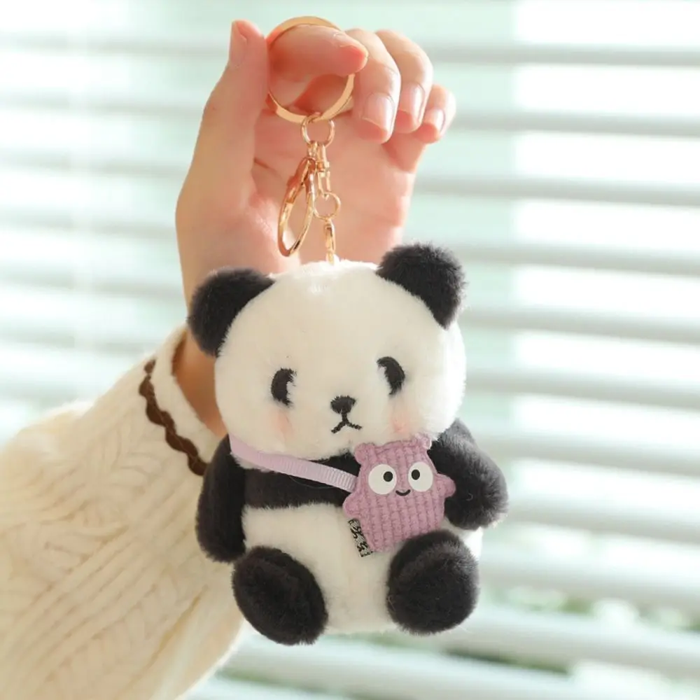 Creative Cartoon Panda Doll Plush Panda Pendant Bag Accessories Cute Plush Hangings Gift Hangings Ornament Bag Pendant