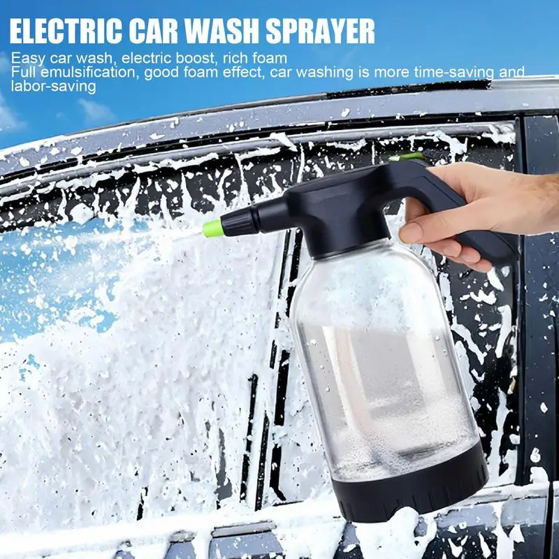 

Электрический автомобильный распылитель пены 2л с батарейным питанием, распылитель Mister для растений, ручной автоматический автомойный детализатор, чистящий чайник для автофургона