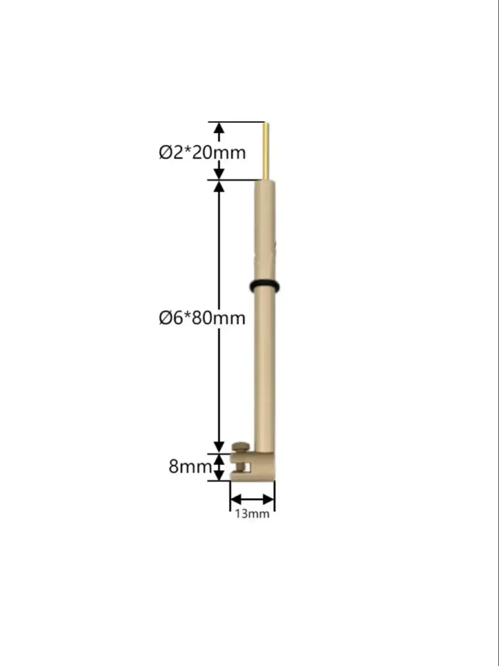 

PEEK Platinum Electrode Clamp (Gap 2mm)