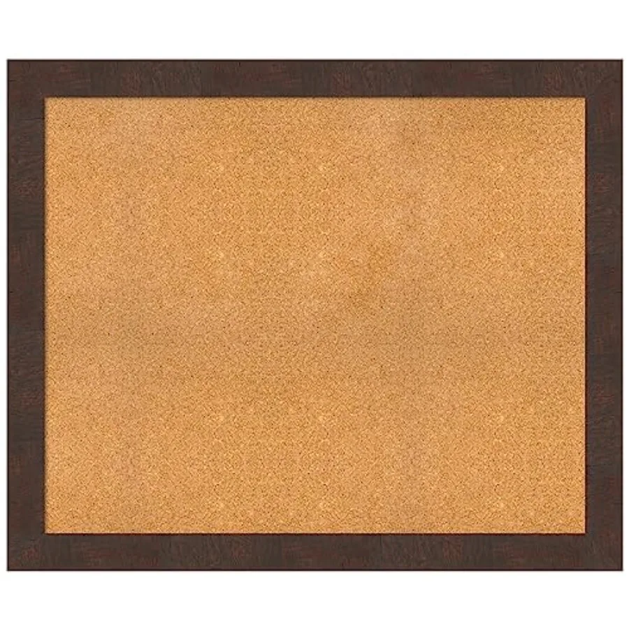 

Натуральная пробковая доска для стен 39x47, доска для заметок с коричневой рамкой, большая пробковая доска для офиса и дома, декор для организации пространства Country R