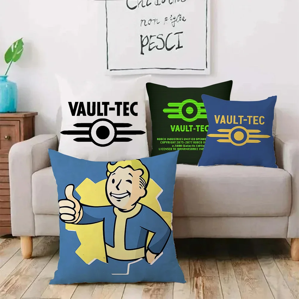 لعبة وسادة تغطي V-V-VaultS الكرتون أريكة ديكور المنزل على الوجهين الطباعة قصيرة أفخم لطيف غطاء الوسادة T-T-Tec #1