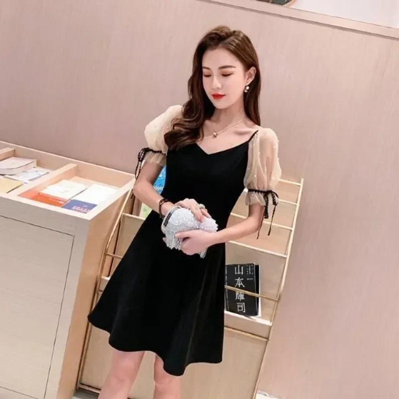 A Line Women\'s Long Sleeve Dresses Spring Autumn Elegant and Pretty Female Dress Korean Fashion G Full On Sale Clearance Chic X