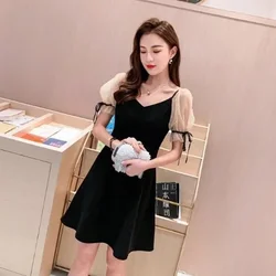 A Line Women's Long Sleeve Dresses Spring Autumn Elegant and Pretty Female Dress Korean Fashion G Full On Sale Clearance Chic X