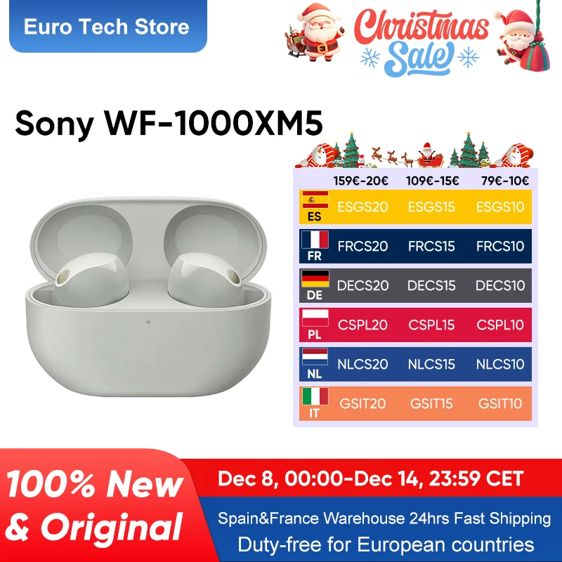 Immagine di Auricolari SONY WF-1000XM5 Wireless i migliori auricolari con cancellazione del rumore Bluetooth fino a 24 ore di durata della batteria connessione multipunto