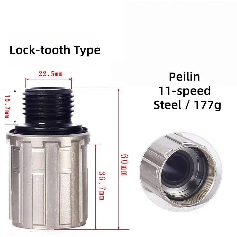 Stainless Steel Freehub Body Designed to Fit Standard 8 Speed 9 Speed 10 Speed and 11 Speed Bicycle Hub Dimensions and Threads