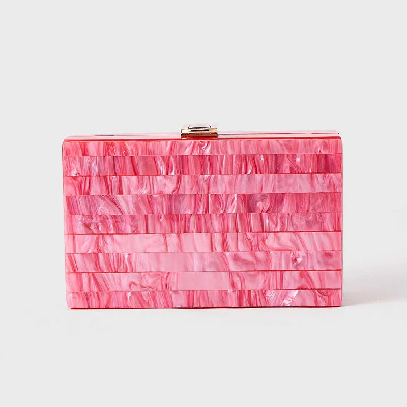 

Клатч через плечо, новая мода в полоску, лоскутное плечо, жемчужный акрил, вечерние женские маленькие сумочки, роскошные дизайнерские сумки