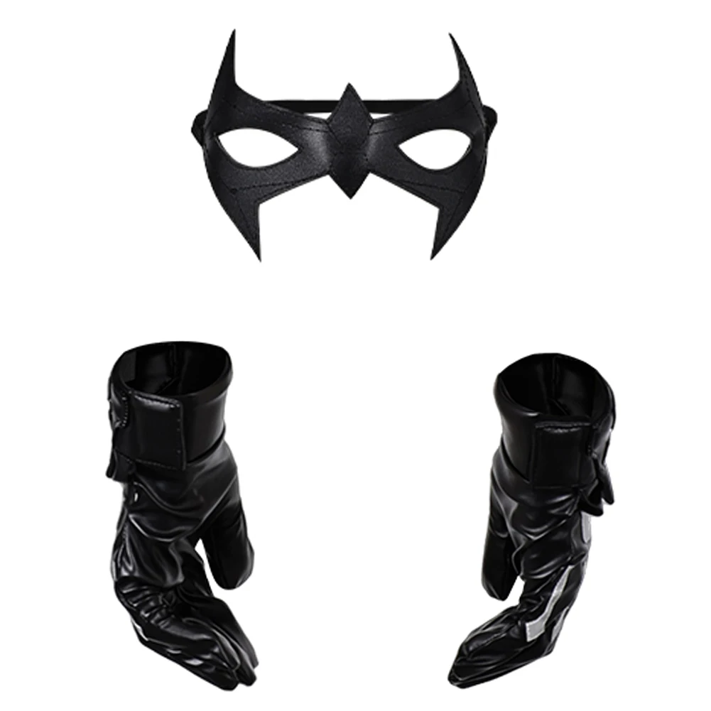 Vleugel Van De Nacht Cosplay Masker Handschoenen Vinger Covers Kostuum Accessoires Film Mannelijke Superheld Mannen Outfits Rekwisieten Halloween Feestpakken