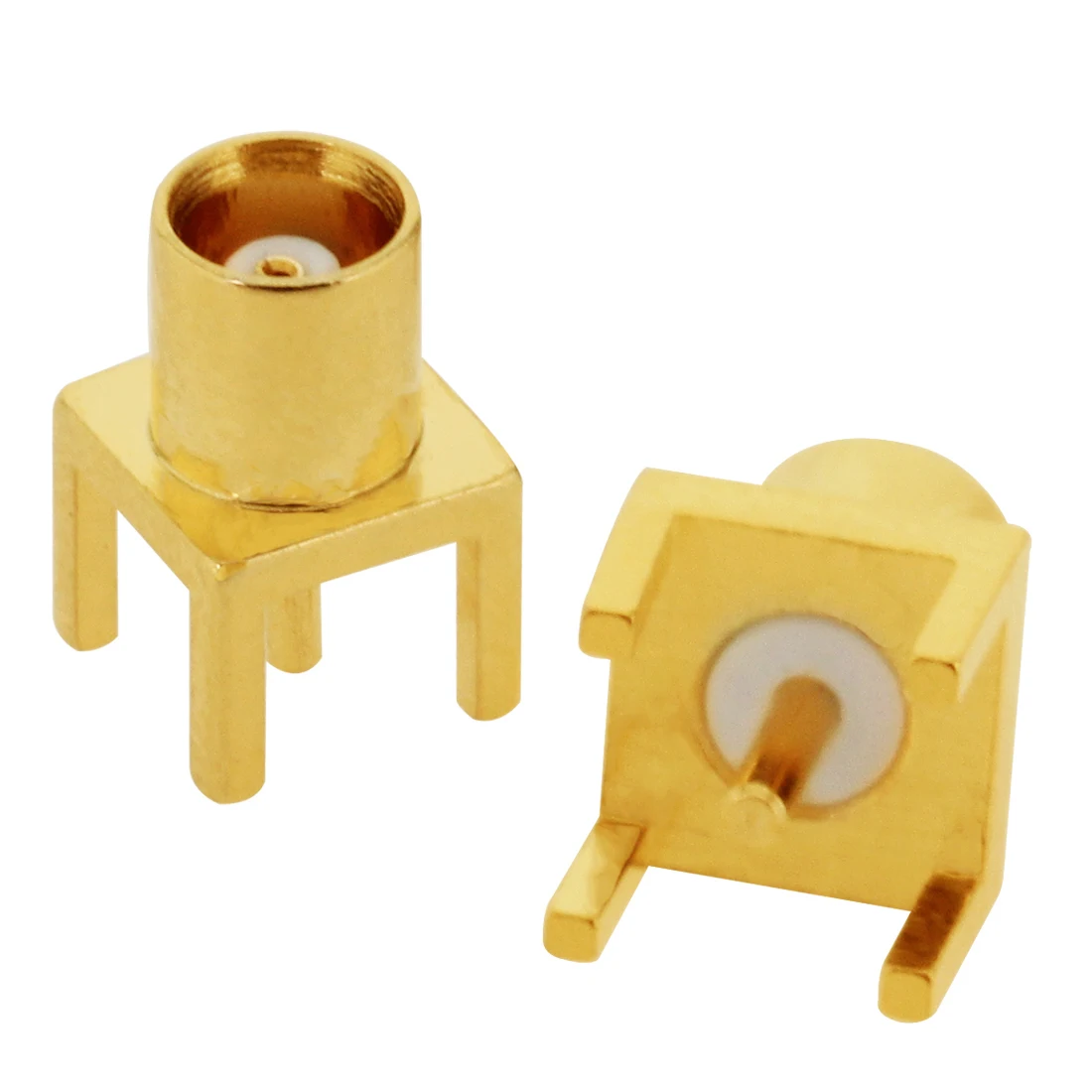 1PC MCX MMCX Male Female PCB Mount Straight RF Coax Connector Right Angle 90-Degree Goldplated Welding Terminal New