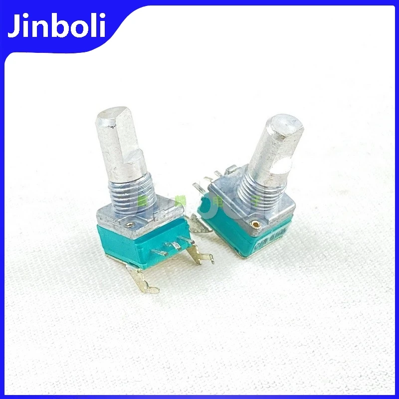 2PCS RK09 Type Single Joint With Bracket B10K Power Amplifier Audio Speaker High And Bass Volume Potentiometer 15MM Shaft