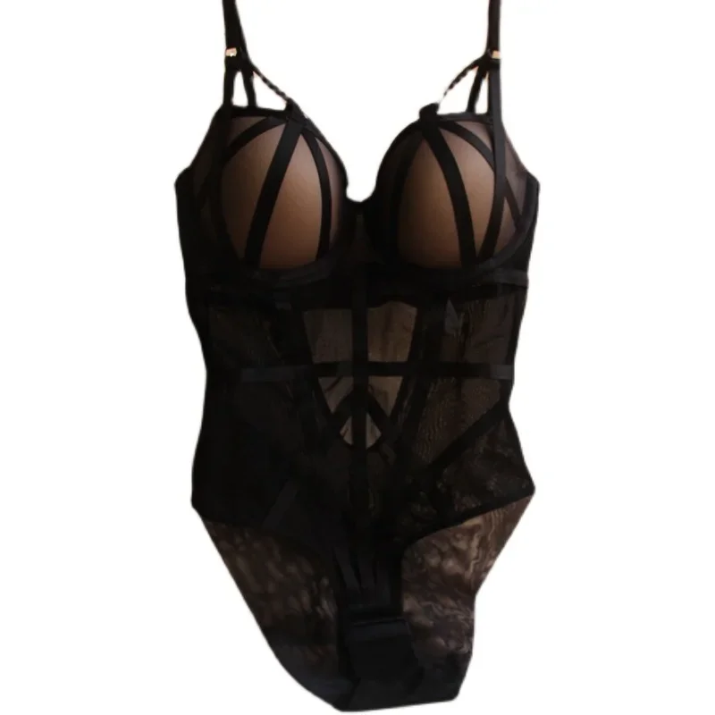 KUCLUT Sexy Shaping Bodysuit Women's Transparent Mesh Lingerie with Padded Bra Straps Erotic Bodysuit Hot-Selling Shapewear