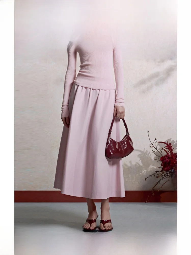 

Универсальная элегантная юбка-трапеция из хлопка и полиэстера с боковой молнией для города, путешествий, шопинга и свиданий