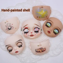 ICY DBS Blyth 1/6 Hand Painted Makeup Panel White frosted Skin with Screws and Cute String DIY Toy SD