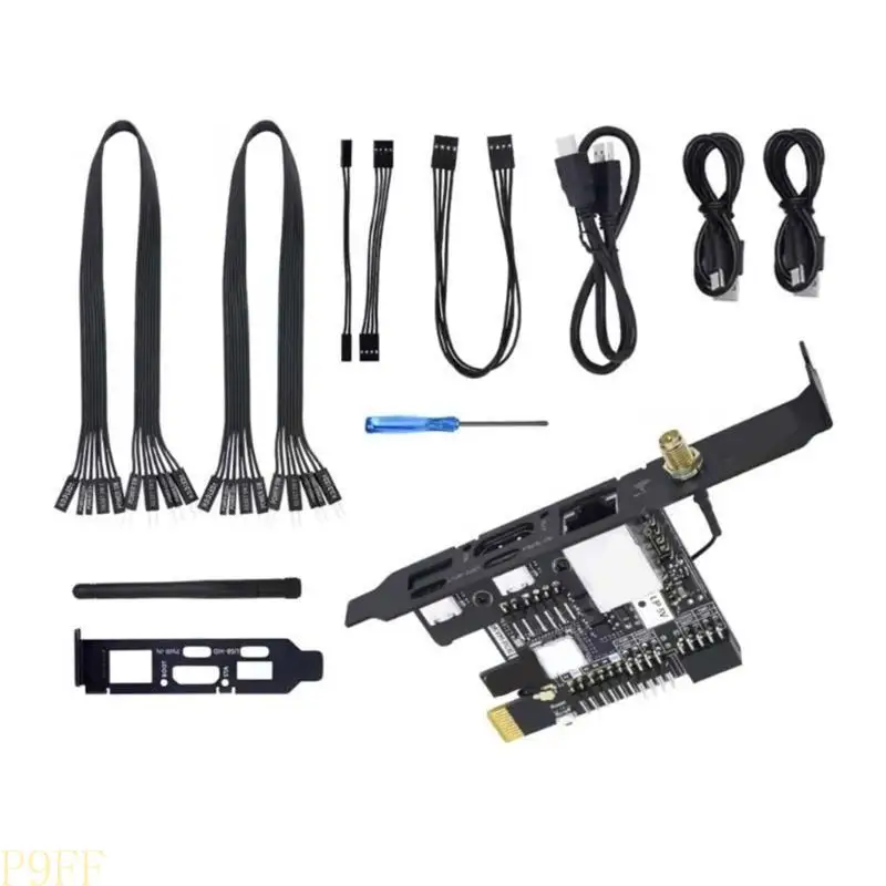 Kit básico avançado KVM PCIe para administradores de TI e técnicos de data center com conexão Ethernet