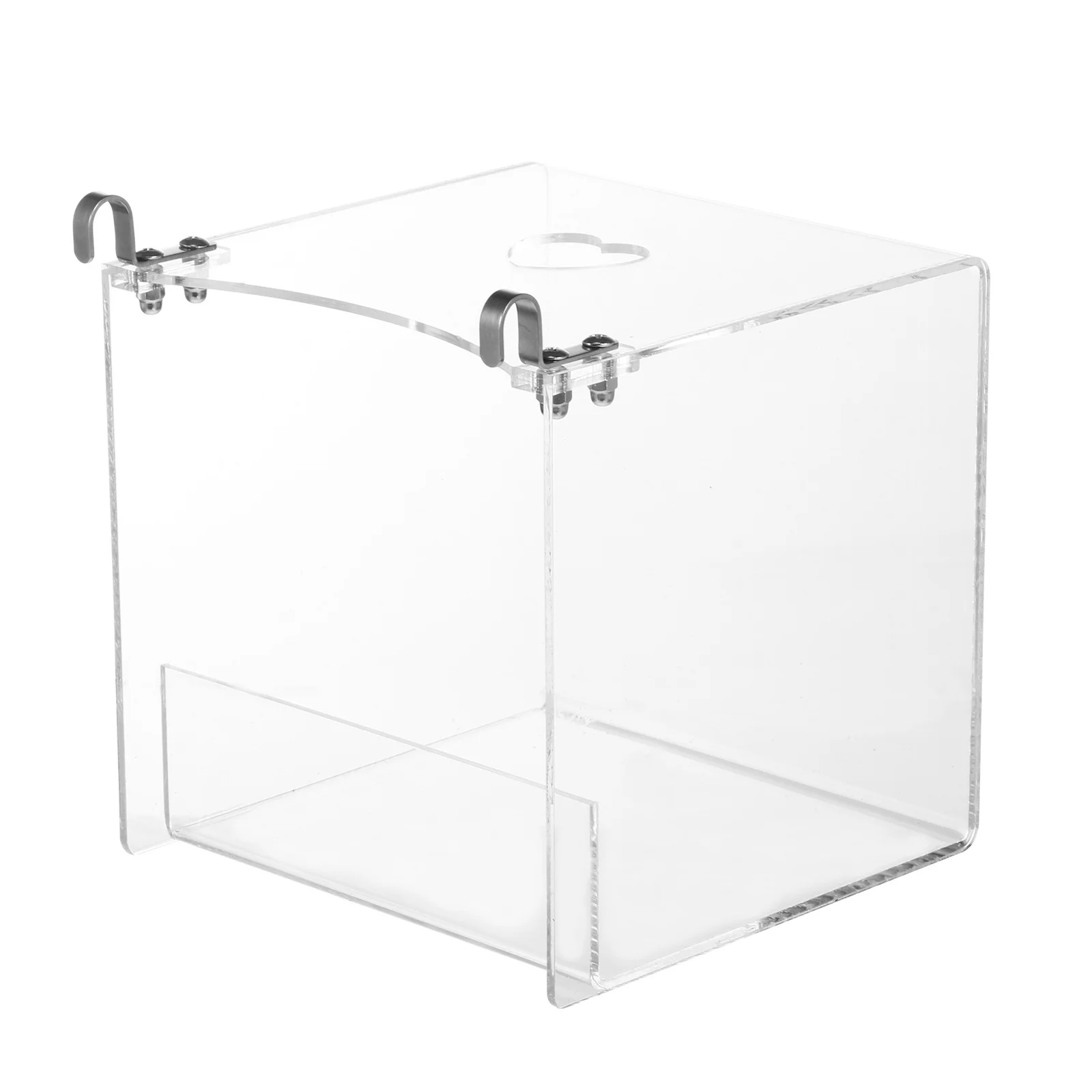 شفافة معلقة الطيور حوض الاستحمام الببغاوات حمام مكعب دش صندوق قفص ملحق لتبريد تنظيف حمام الطيور حوض الاستحمام