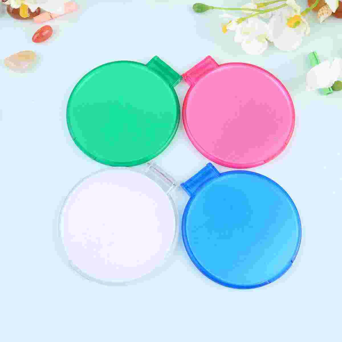 12 Pcs Girls Purses Round Makeup Mirror Pocket Outdoor Foldable Violet Gift Miss