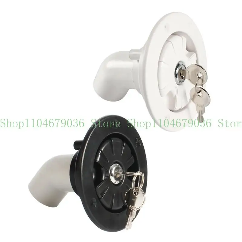 652F Round City Water Inlet Filling Pan for Hatch Lock RV Trailer Integrated