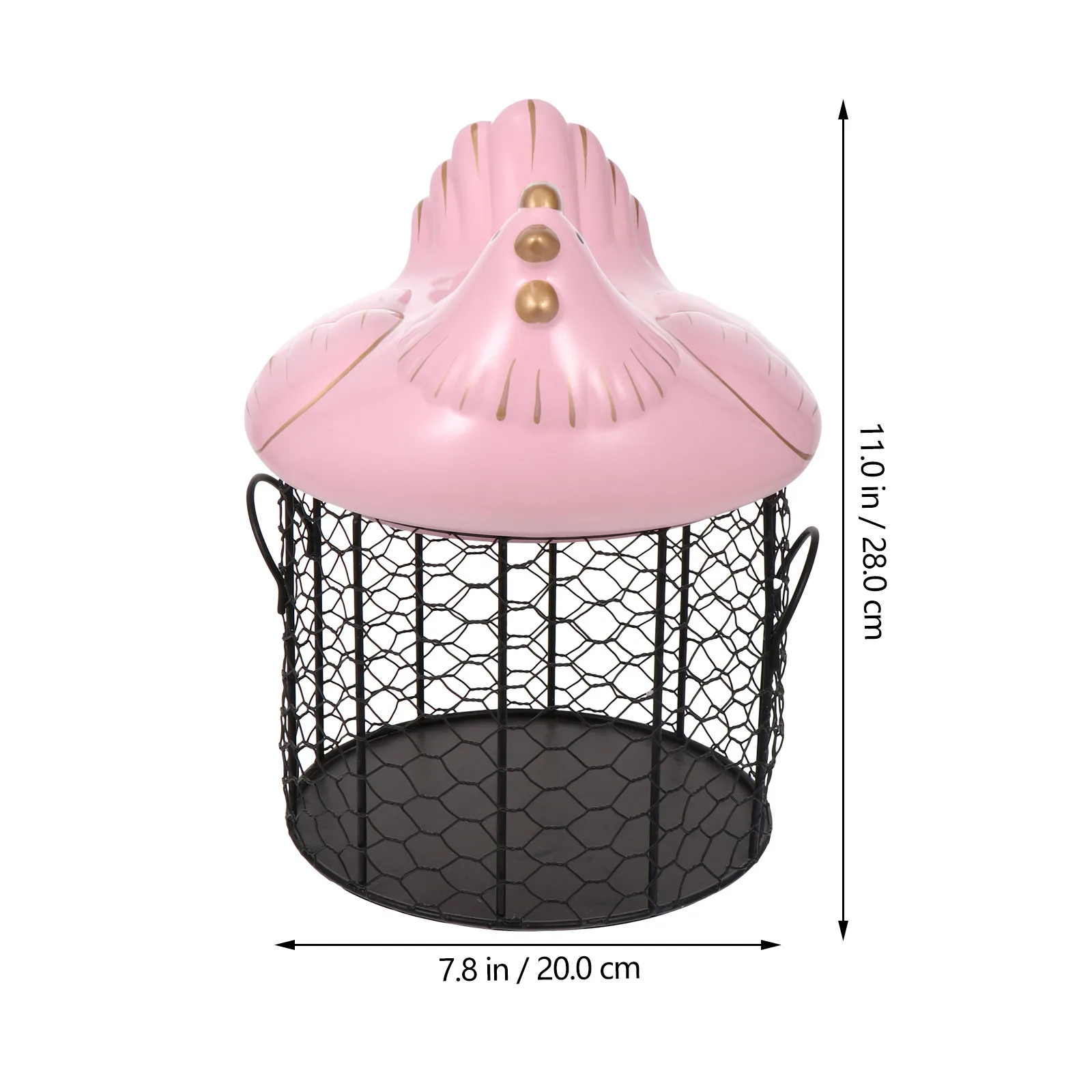 

Egg Storage Basket Ceramic Covered Kitchen Accessory Creative Container H Collection Solution Household