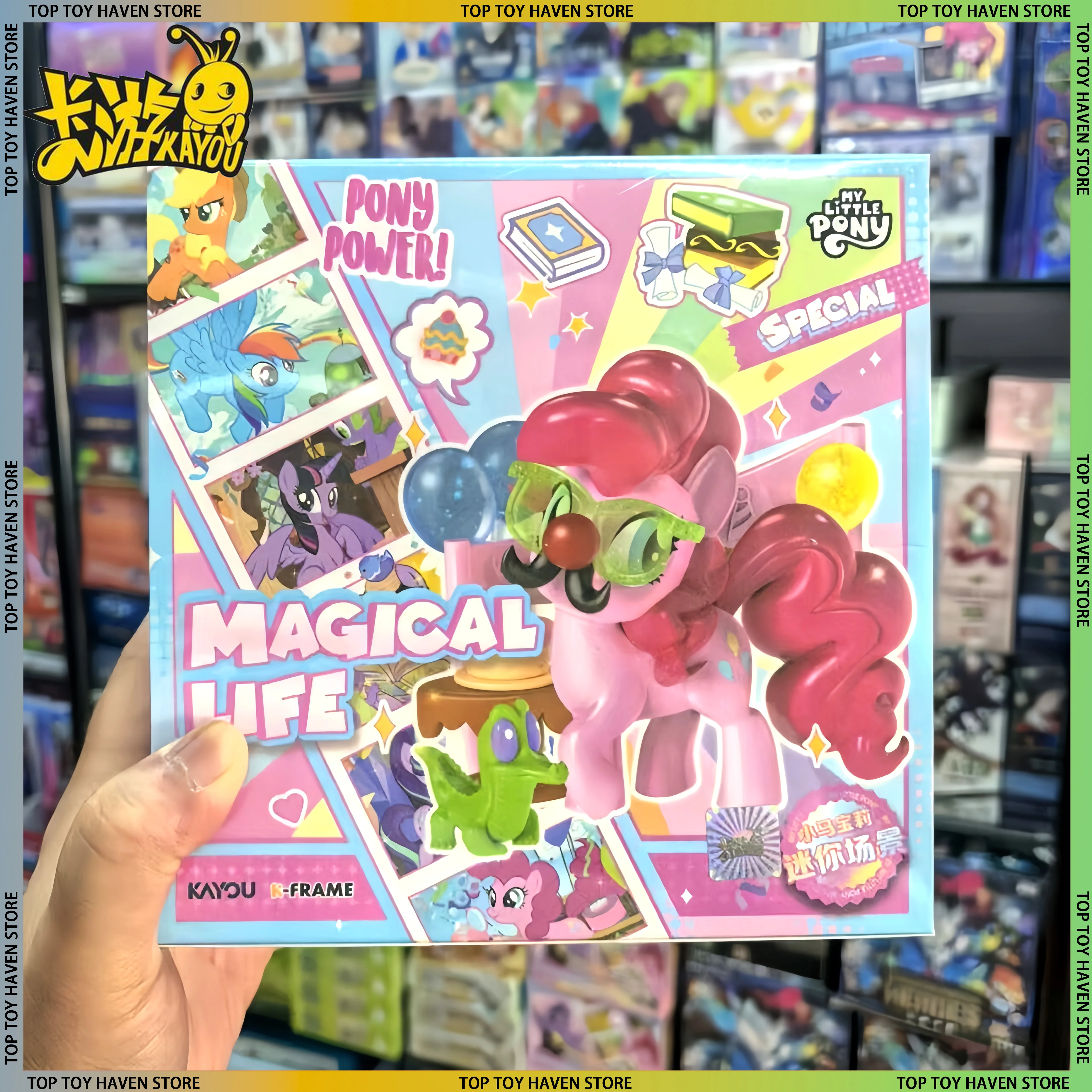 

Kayou My Little Pony, мини-сцена, том 1, волшебный домашний пирог, Радуга, украшение для приборной панели, слепая коробка, редкие праздничные подарки