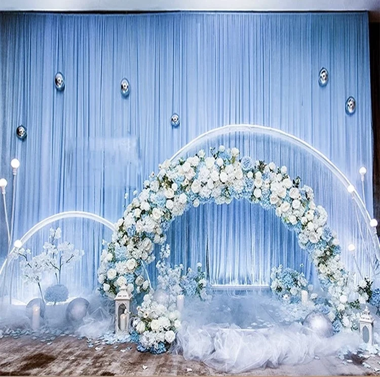 

Прозрачные шелковые драпировочные панели для свадебного фона, декора на детский праздник, домашней вечеринки, фотозоны, сцены