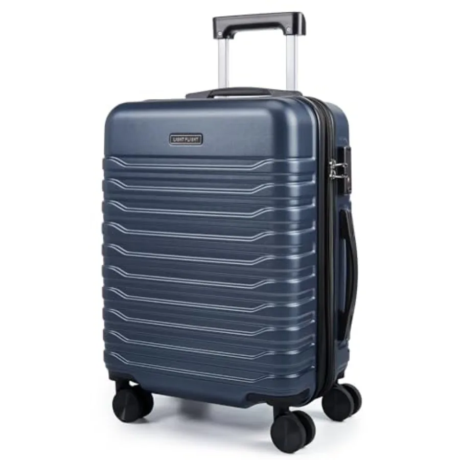 

Expandable Carry On Luggage 22x14x9 Airline Approved with Double Spinner Wheels, 20 Inch Lightweight Hard Shell Rolling Suitcas