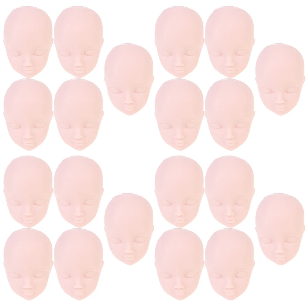 

20 Pcs Mannequin Head Accessories for Girls Mini Heads Decorate Body Parts Baby Canvas Block