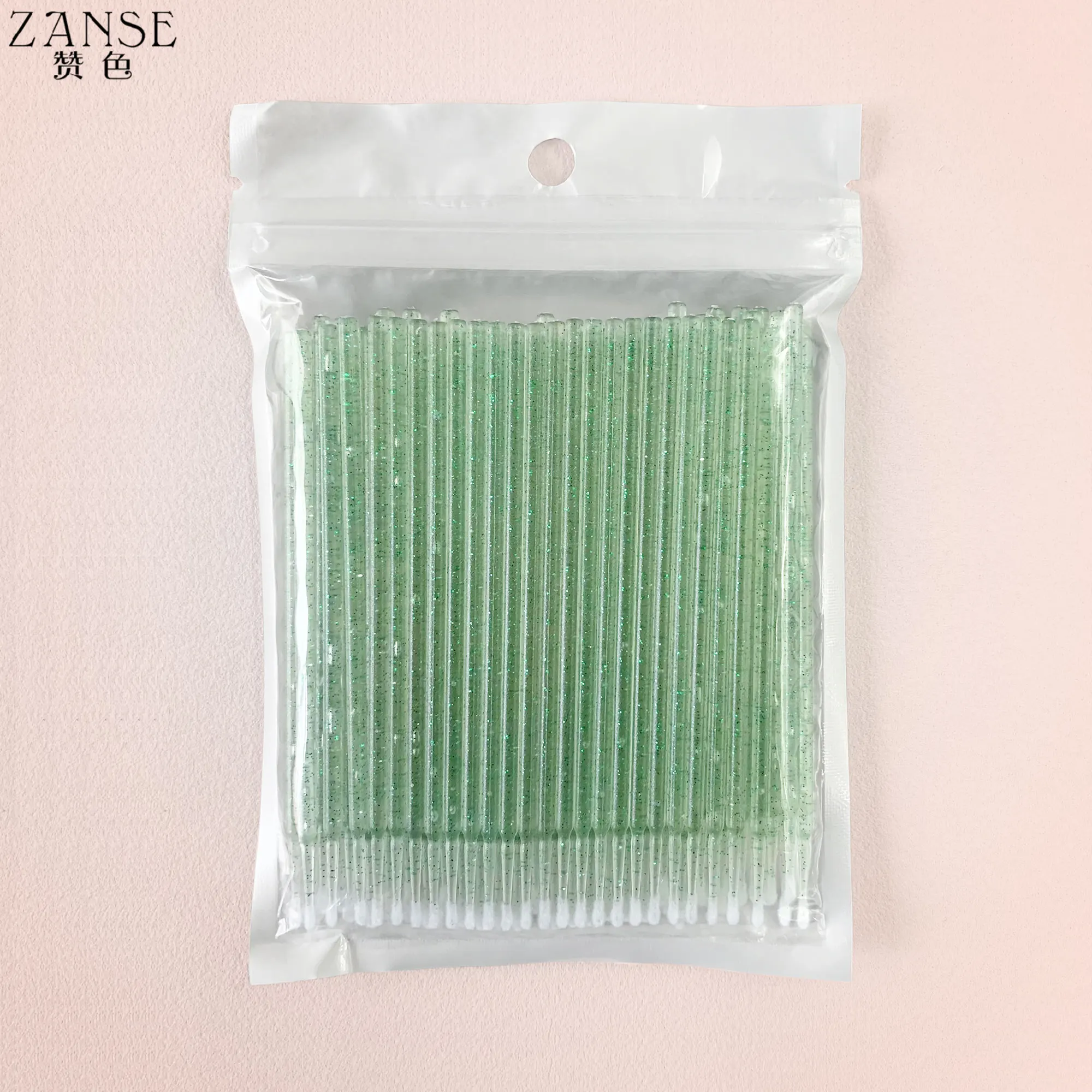 ZANSE Disposable MicroBrush Eyelashes Extension Individual Lash Removing Swab Crystal Micro Brush For Eyelash Extension Tools