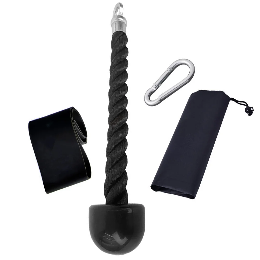 

1 set Yoga Resistance Bands Set Black Lat Pulldown Cable Attachment for Gym Home Biceps Triceps Workout Supplies