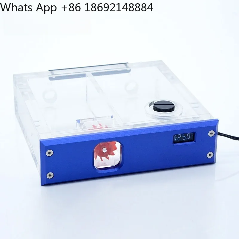 Computer water tank single optical drive position metal panel VA liquid crystal temperature display