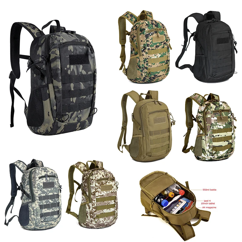 

Men's Outdoor Mountaineering and Hiking Backpack Military Tactical Assault Nylon Waterproof Hunting Lightweight Backpack