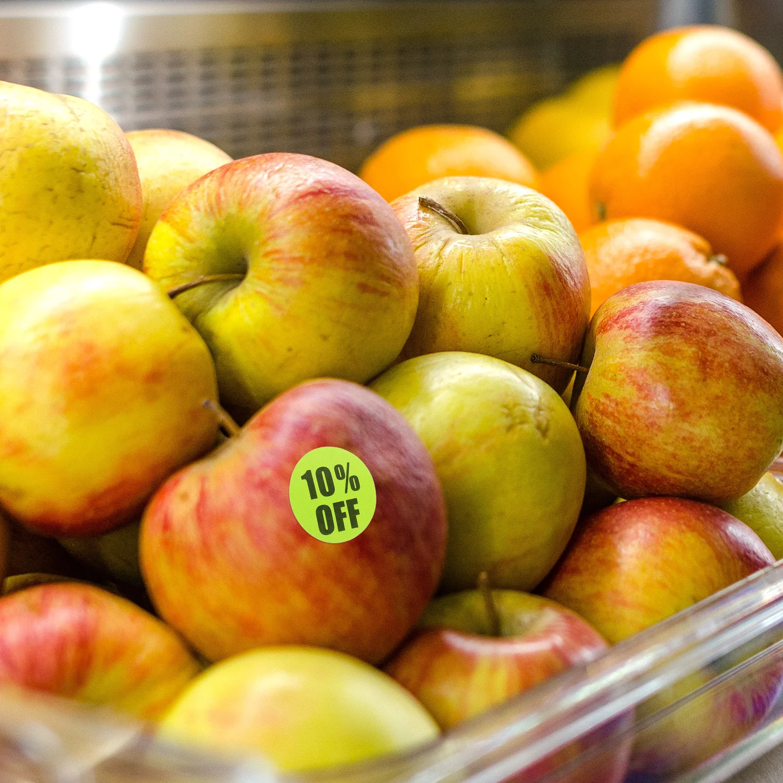 6 Gulungan Stiker Diskon Persen Label Bulat Berwarna untuk Toko Ritel Supermarket Label Harga Label Ritel