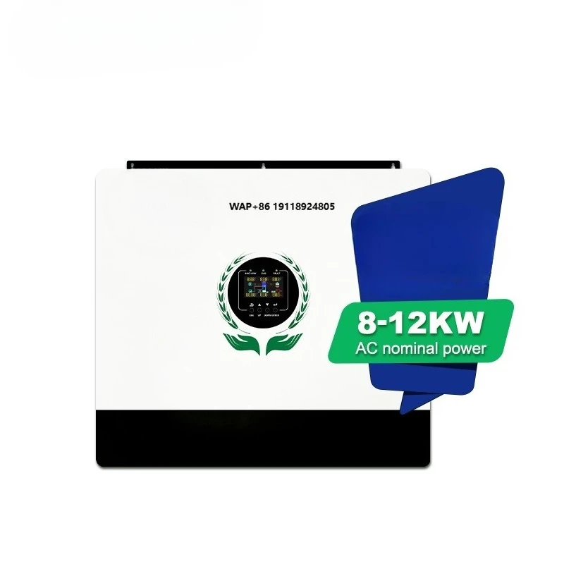 Customized 12KW Hybrid Solar Inverter 48V Dual Output on off Grid Single Phase Pure Sine Wave for Home Power Load