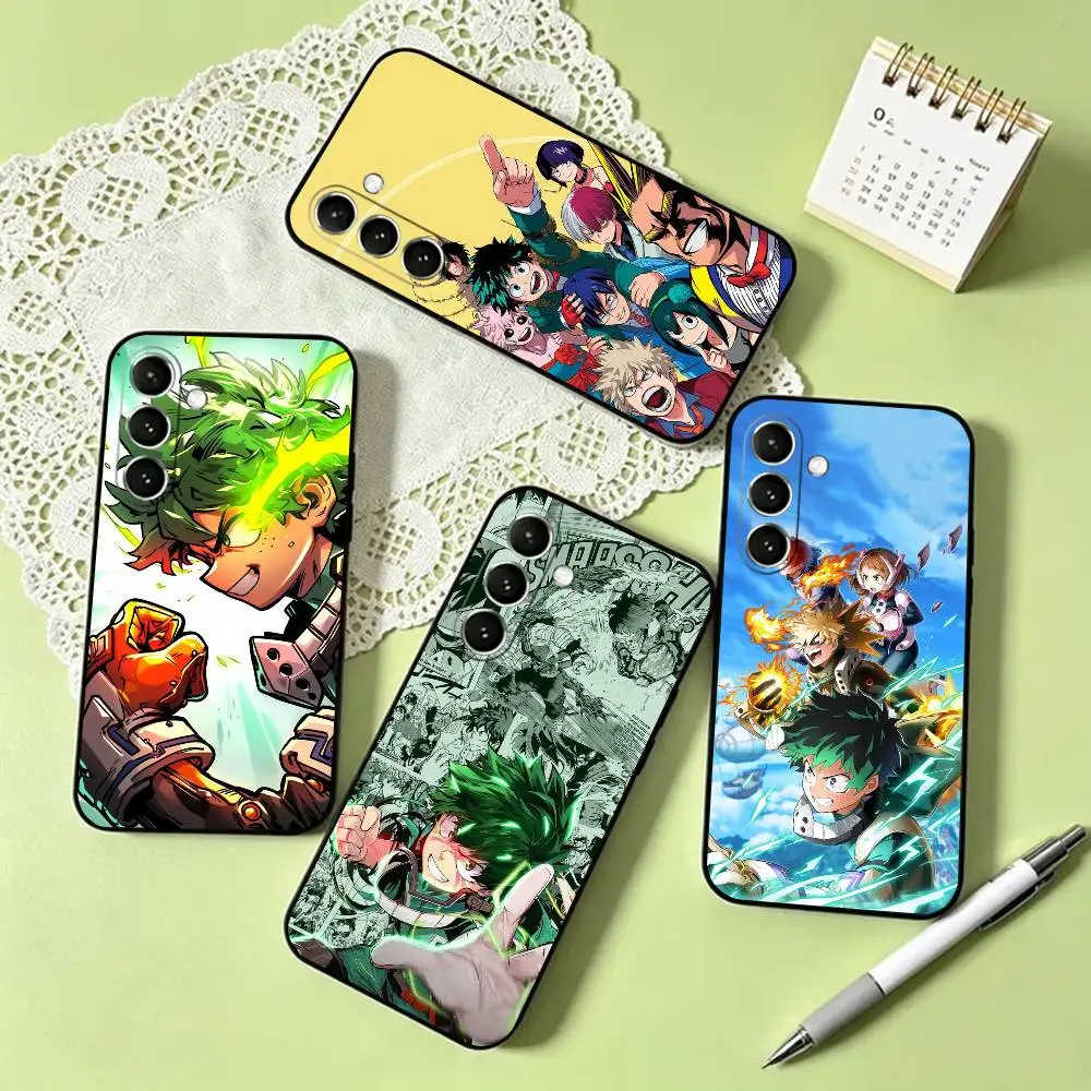 

Cool My H-Hero A-Academia Phone Case For Samsung Galaxy A73,A72,A71,A70,A53,A52,A51,Others Soft Black Cover