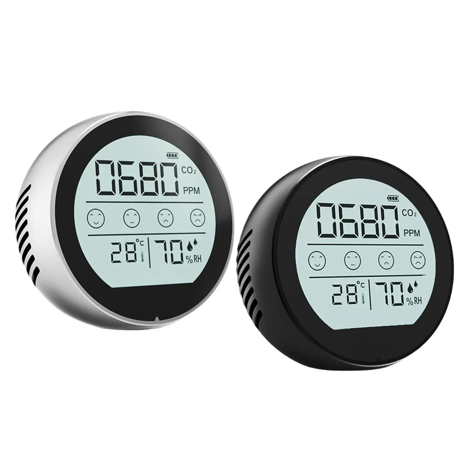 Compact ,Temperature Humidity Monitor ,Indoor CO, Dioxide Monitor NDIR Sensor for Home,Warehouse,Workplace