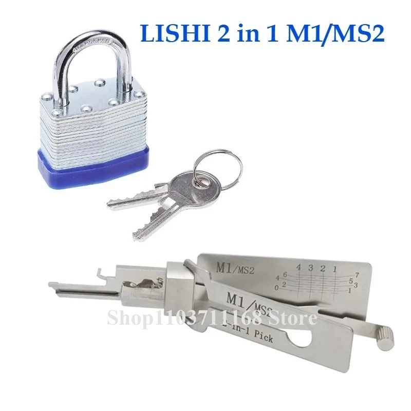 2026 NEW Lishi 2-in-1 Pick/Decoder for Master Lock M1 (4-Pin) LOCKSMITH Hand TOOL Ganzua Repair Opener Precision Pick Cylinder