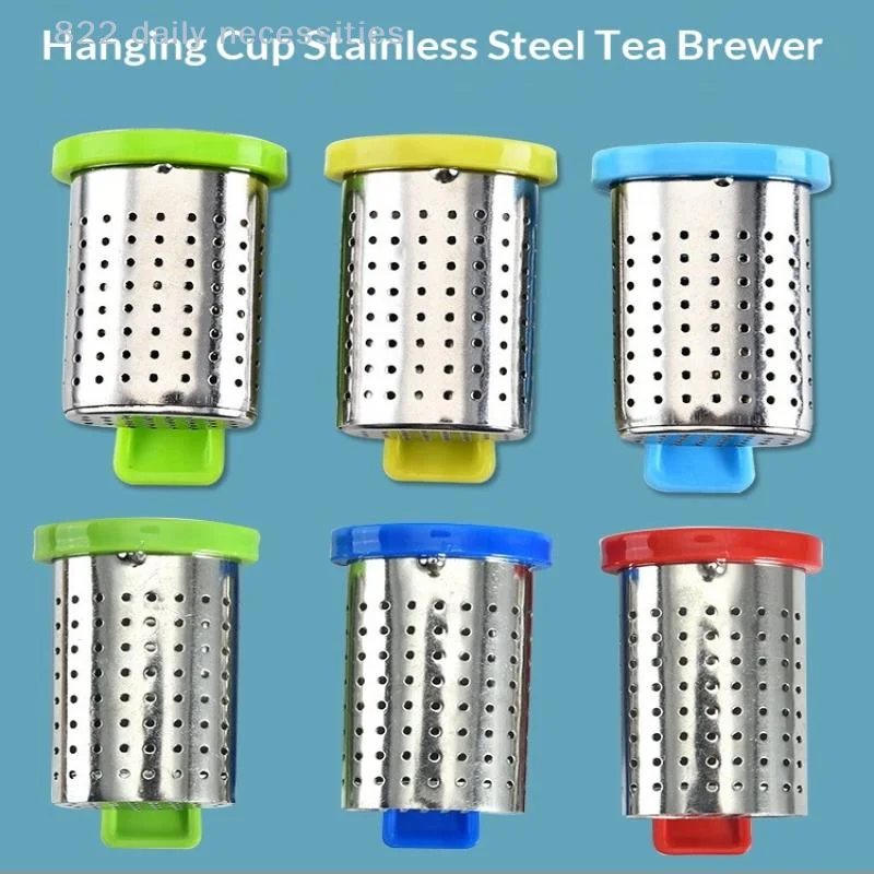 convenientStainless Steel Tea Infuser Reusable Food Grade Tea Leaf Strainer Fits Most Mugs for Home Office Travel Use