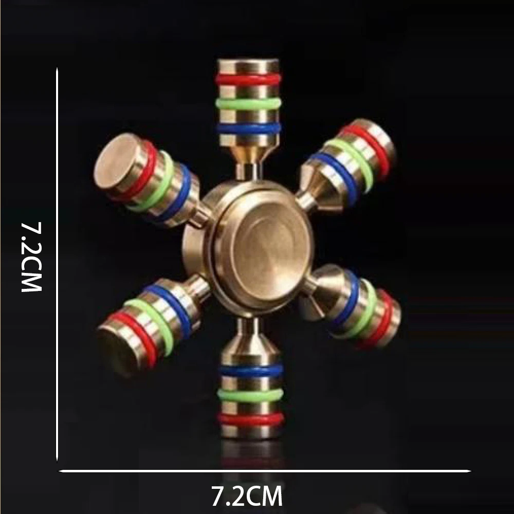 Metal Fingertip Gyroscope Rotator, Silent Bearing Hand Cranked Rotator, Fingertip Gyroscope Anti Anxiety Children&#039;s Adult Toy