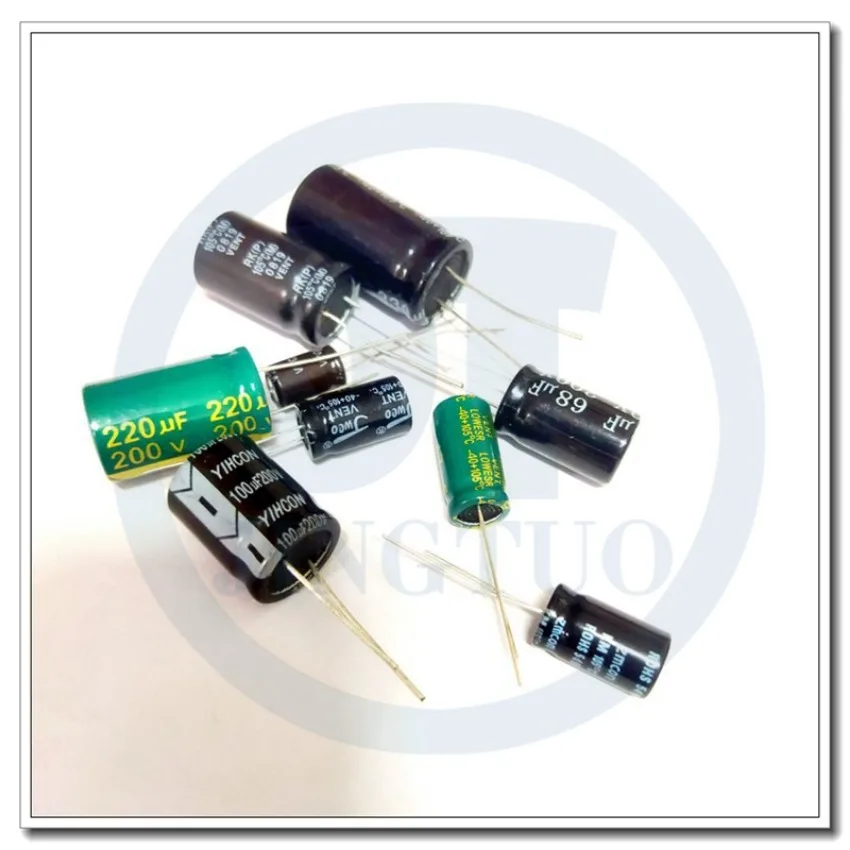 Aluminum Electrolytic Capacitor 200V 22UF 33UF 47UF 68UF 100UF 220UF 330UF MFD