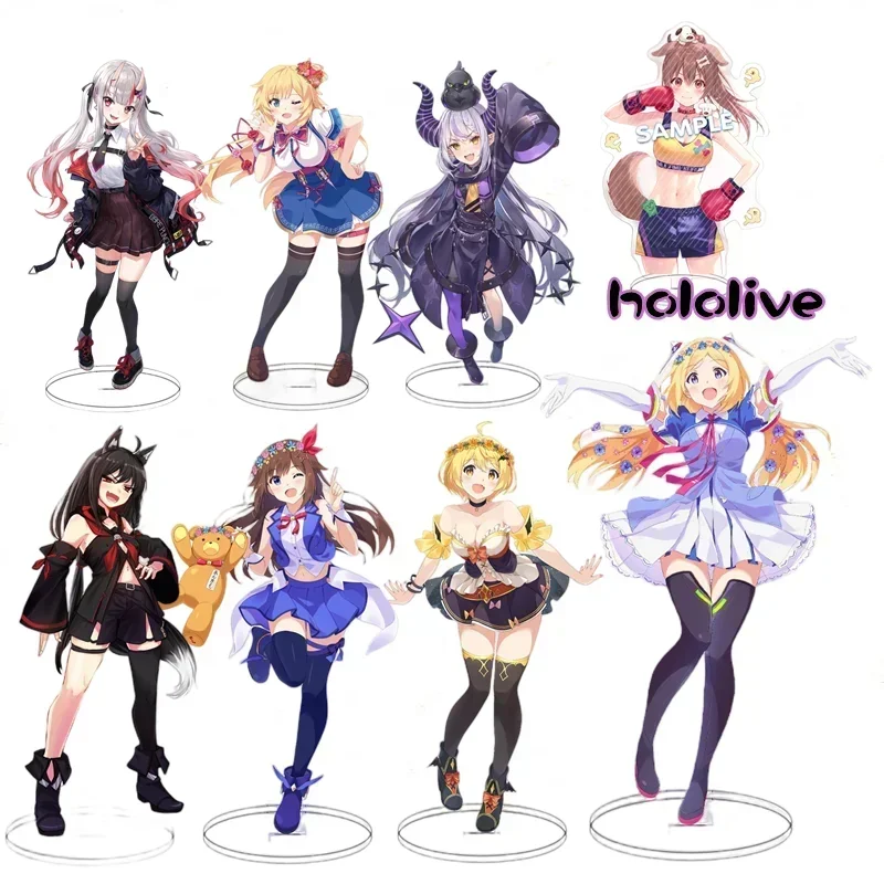 Japan Virtual YouTuber Hololive Anime Figures Shirakami Fubuki Natsuiro Matsuri Acrylic Stands Akai Haato Character Model Gifts