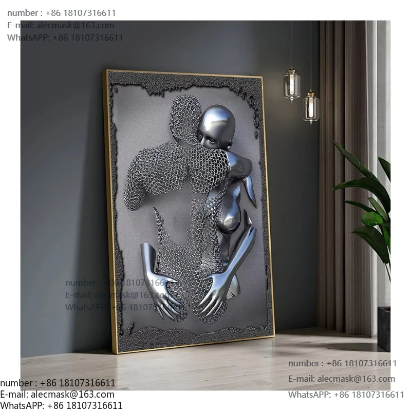 

Painting pictures Metal statues Modern Scandinavian personalized canvas interior walls