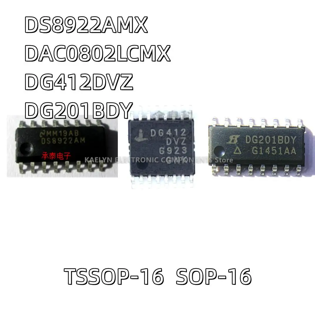 10PCS/lot DS8922 DS8922AM DS8922AMX DAC0802LCMX DAC0802LCM DAC0802 DG412DVZ DG412 TSSOP16 DG201 DG201BDY DG201BDY-T1-E3 SOP-16