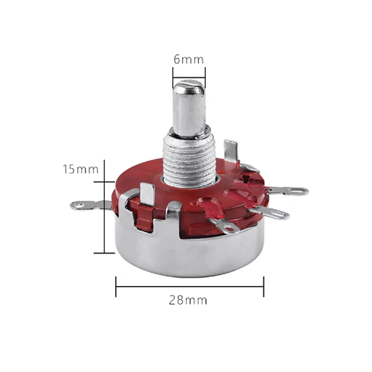 10Kit WTH118-1A Carbon Film Potentiometer 2W Variable Resistor 1K 2K2 4K7 10K 22K 47K 100K 470K